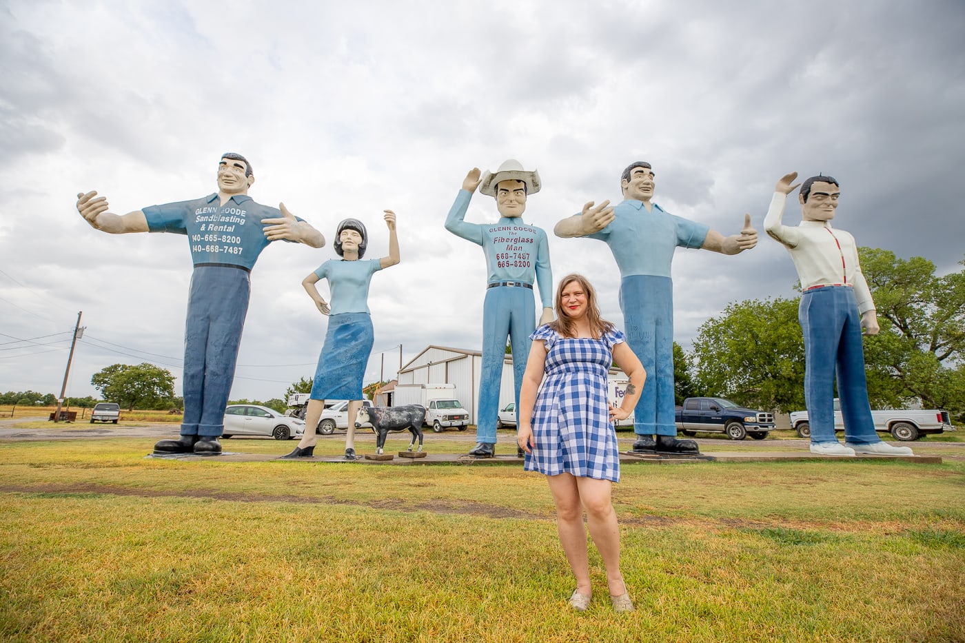 Glenn Goode's Big People in Gainesville, Texas Roadside Attraction