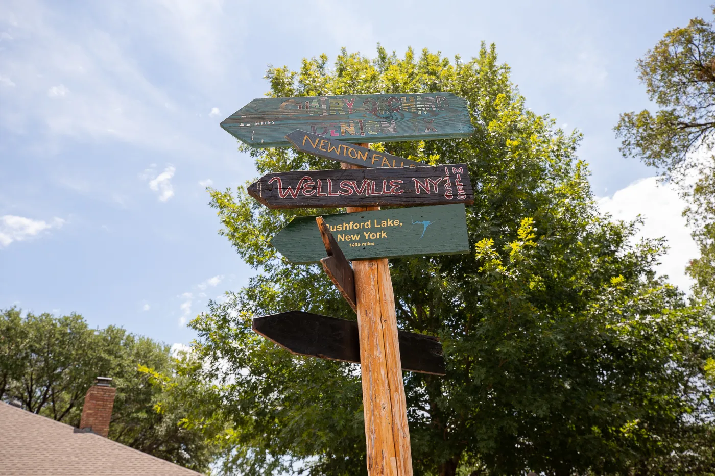 The Chairy Orchard in Denton, Texas roadside attraction