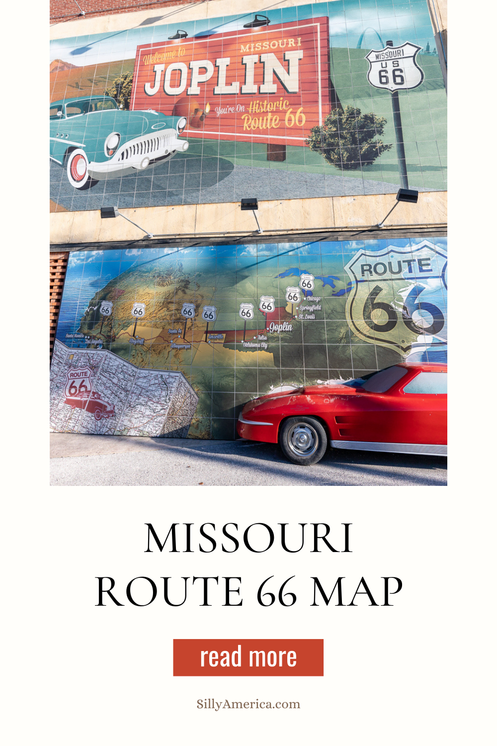 If you're planning a Route 66 road trip you need to know what to see and where to go. Our Missouri Route 66 map contains all the best stops in the state. We've mapped out all the biggest and best roadside attractions, visitor centers, museums, parks, themed gas stations, restaurants, diners, fast food, vintage motels, and other iconic stops on this Route 66 Missouri map. #Route66 #Missouri #Route66RoadTrip #MissouriRoute66 #MissouriRoute66RoadTrip #MissouriRoadTrip #travel #RoadTrip