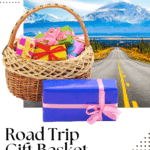 Road trip gift baskets are a fun way to surprise and send off someone you know who is taking a big trip. A big bag of stuff personalized to their tastes, style, and destination. A good road trip gift basket will contain a variety of different items that fill different needs: something to plan, something to use, something to wear, something to entertain, and something to eat. Here are some ides for the best things to include. #RoadTrip #RoadTrips #GiftBasket #GiftBasketIdeas #RoadTripGiftBasket