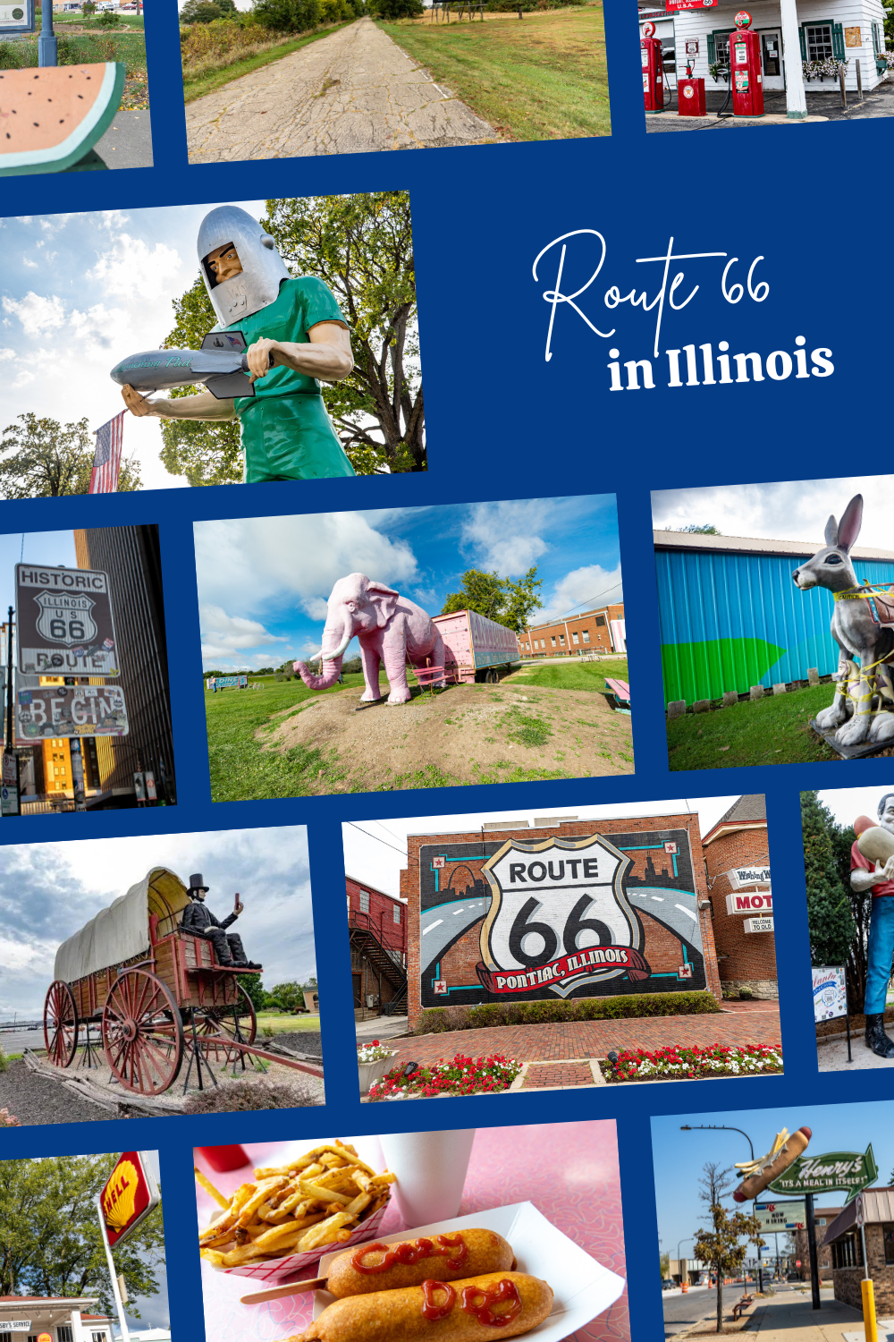 If you’re looking for classic roadside attractions, iconic diners, informative museums, and nostalgic nod to the past, a road trip on Route 66 in Illinois offers everything you’re looking for. Pull over at any and all of the stops on this complete list of Illinois Route 66 Attractions and start planning your road trip on the Mother Road today. #Route66 #Illinois #Route66RoadTrip #IllinoisRoute66 #IllinoisRoute66RoadTrip #IllinoisRoadTrip #travel #RoadTrip