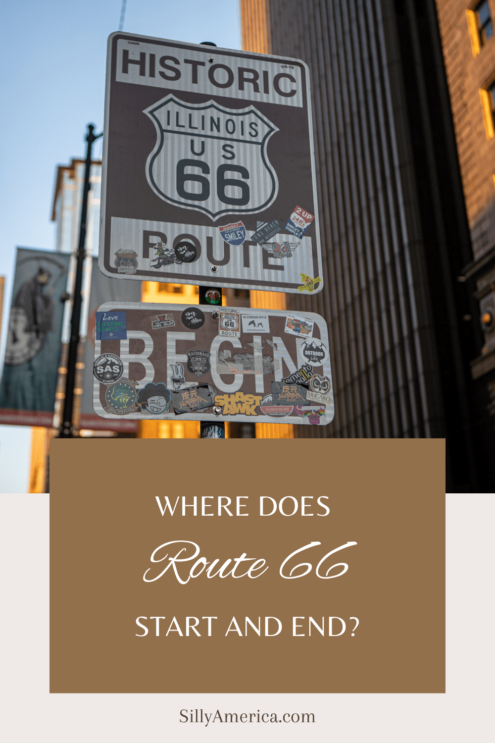 Any road trip you take will always have a beginning, middle, and end. And that includes a journey on the Mother Road. So where does Route 66 start and end? Whichever way you choose to drive, it’s a rite of passage (and quintessential Instagram photo opp) to stop at the iconic signs that mark the Route 66 start and end points. #Route66 #Route66RoadTrip