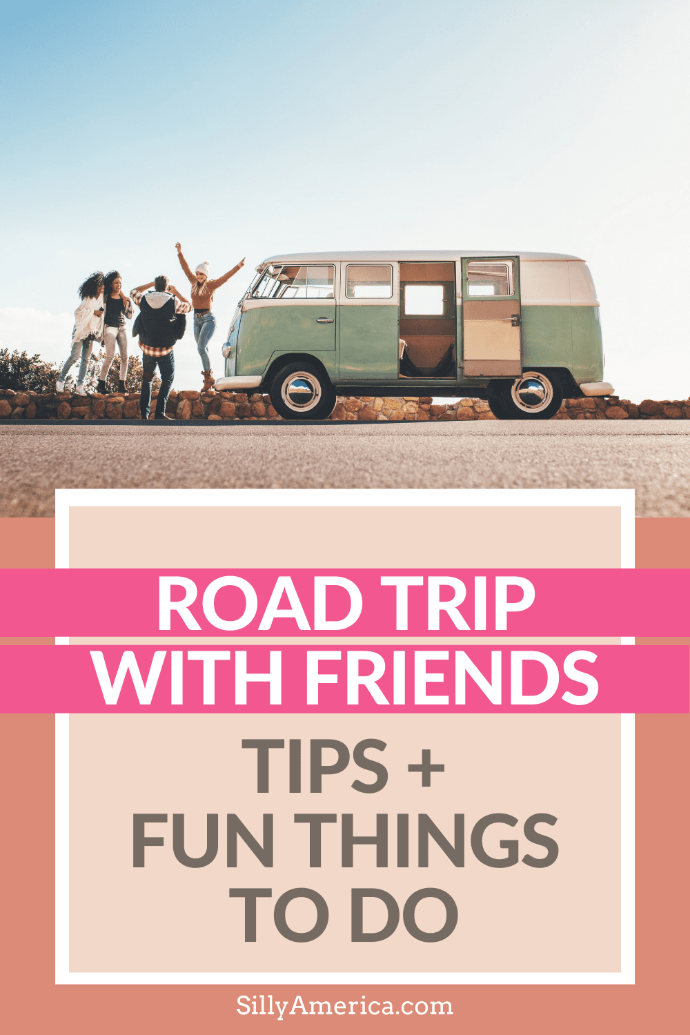 Windows down. Music blasting. Sunglasses on. It’s time to take a road trip with friends. Road trips are an amazing way to see the country. But before your bestie calls shotgun, here are some helpful tips for taking a road trip with friends, fun things to do on a road trip with friends, and some suggestions for routes and destinations to take together. Ready to hit the road? #RoadTrip #RoadTripWithFriends #BestFriends #Vacation #RoadTripPlanning