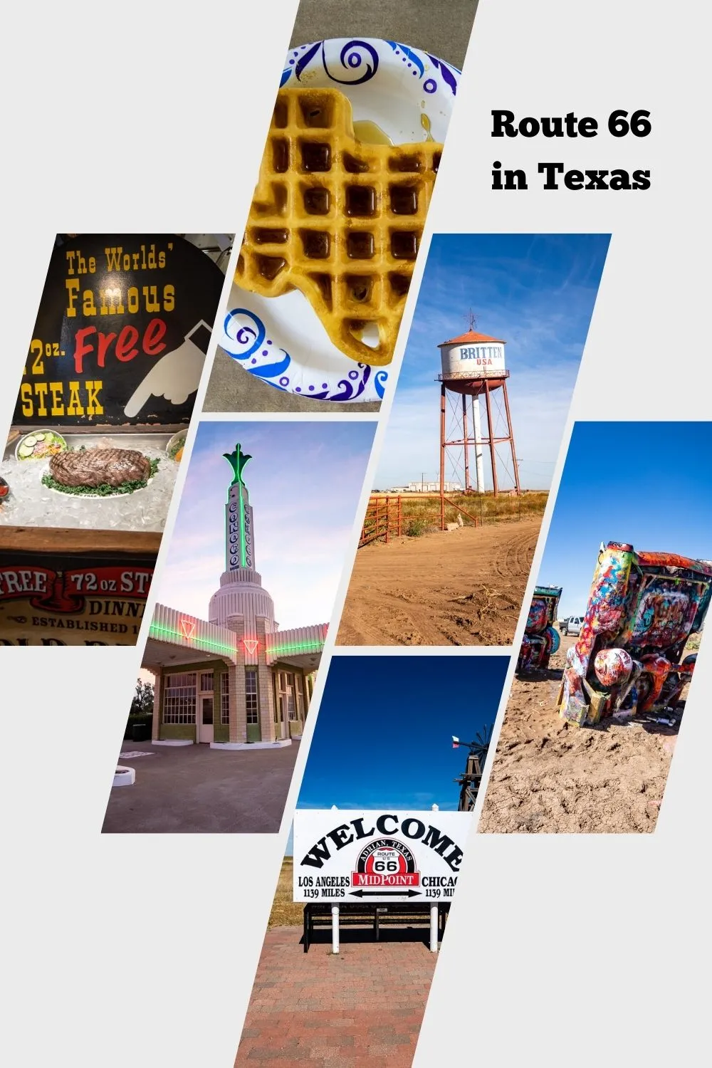 If you’re looking for classic roadside attractions, iconic diners, informative museums, and nostalgic nods to the past, a road trip on Route 66 in Texas offers everything you’re looking for. Pull over at any and all of the stops on this complete list of Texas Route 66 Attractions and start planning your road trip on the Mother Road today. #Route66 #Texas #Route66RoadTrip #TexasRoute66 #TexasRoute66RoadTrip #TexasRoadTrip #travel #RoadTrip