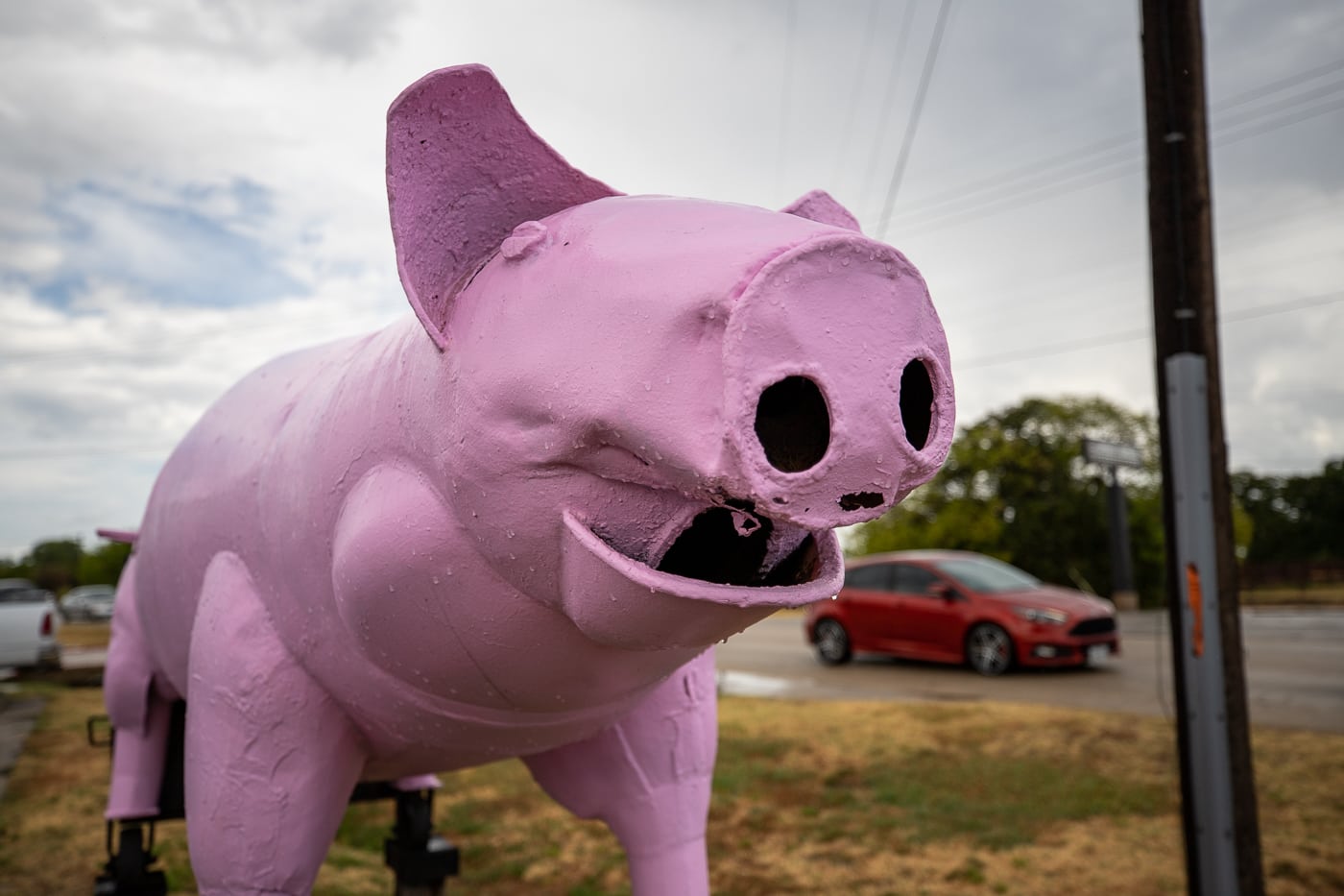 Big Pink Pig Smoker in Lake Dallas, Texas