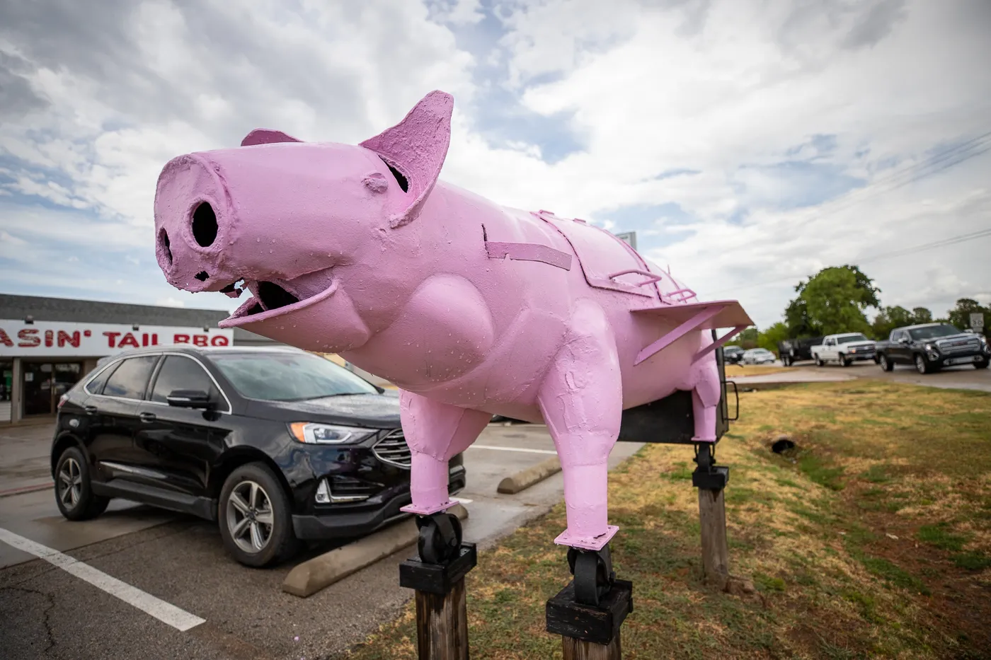 Big Pink Pig Smoker in Lake Dallas, Texas