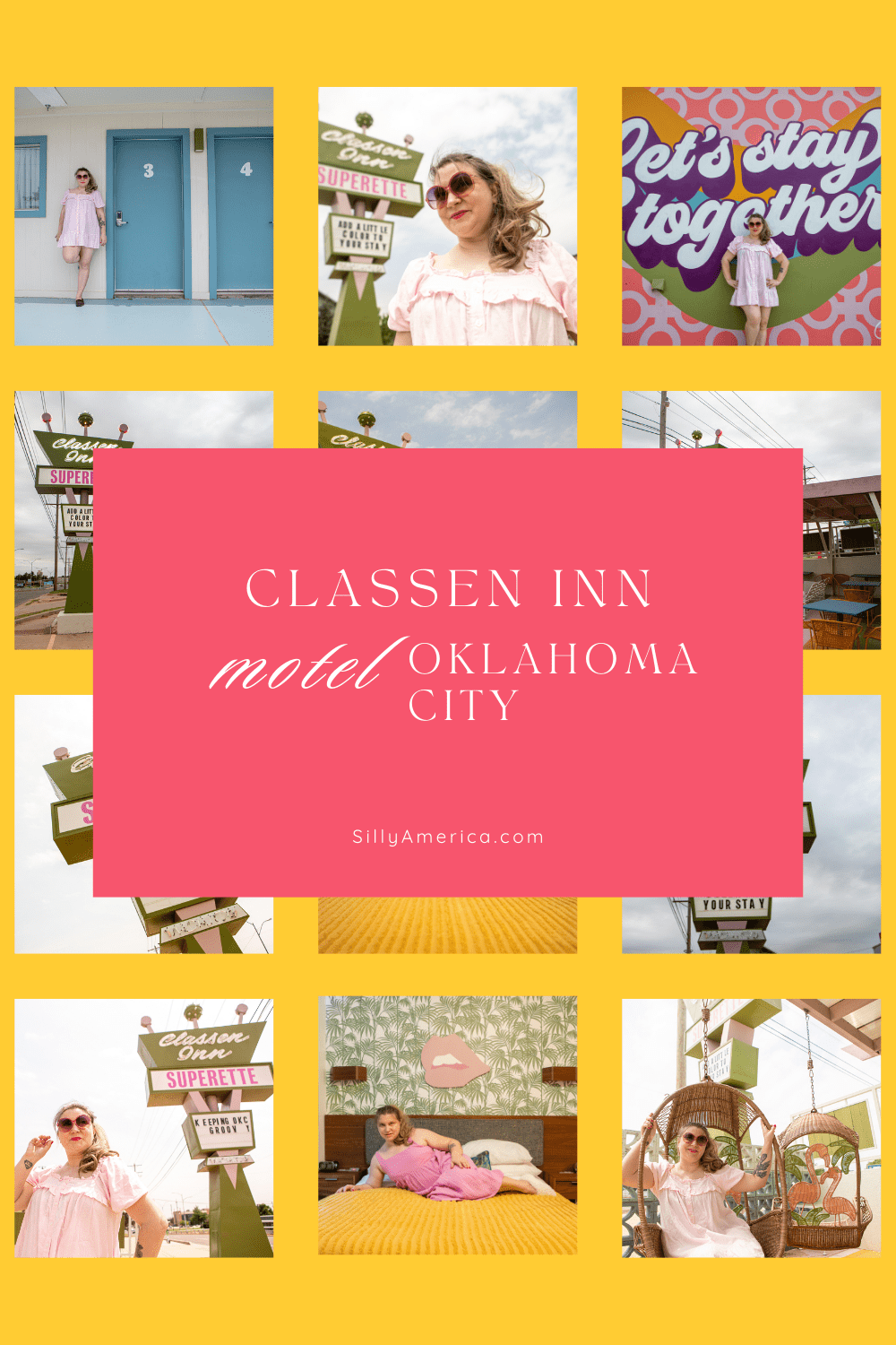 If you’re looking for a unique hotel in Oklahoma City that combines vintage charge, modern amenities, and plenty of Instagram-worthy moments, you’ve got to spend the night here: The Classen Inn in Oklahoma City. It's a fun retro motel to spend the night on your Oklahoma City vacation or Route 66 road trip in Oklahoma and beyond. #Oklahoma #OklahomaCity #Motel #Hotel #Route66 #Route66RoadTrip #Route66Hotel