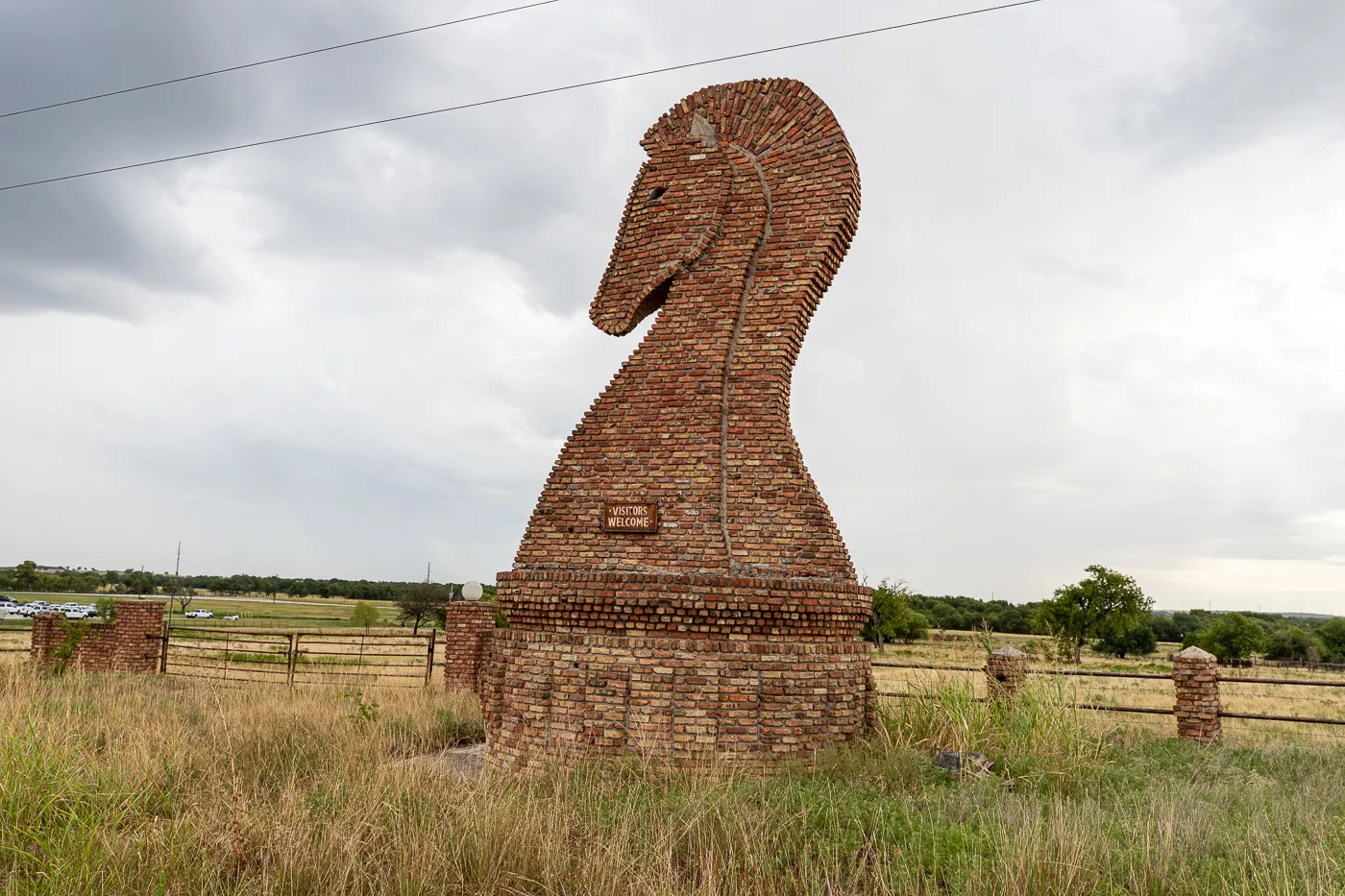 Giant Horse Chess Piece in Gainesville, Texas I-35 Roadside Attraction