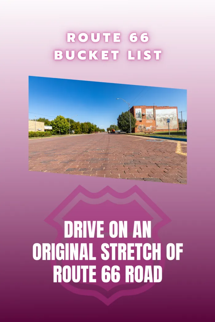 Route 66 Bucket List Experiences and Things to Do on Route 66: Drive on an Original Stretch of Route 66 Road