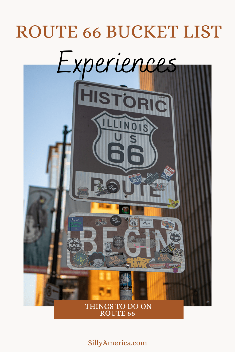 Route 66 runs nearly 2,500 miles across cover across eight states. At every turn you'll find a treasure trove of vintage motels, roadside attractions, natural wonders, iconic restaurants, and more. While driving Route 66 is a bucket list experience in itself, the journey is filled with Route 66 bucket list experiences and amazing things to do. If you're planning a Route 66 road trip, be sure to add this list of things to do on Route 66 to your travel itinerary and Route 66 bucket list. #Route66