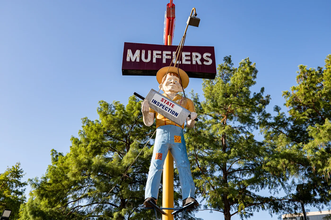 Happy Halfwit Muffler Man in Dallas, Texas