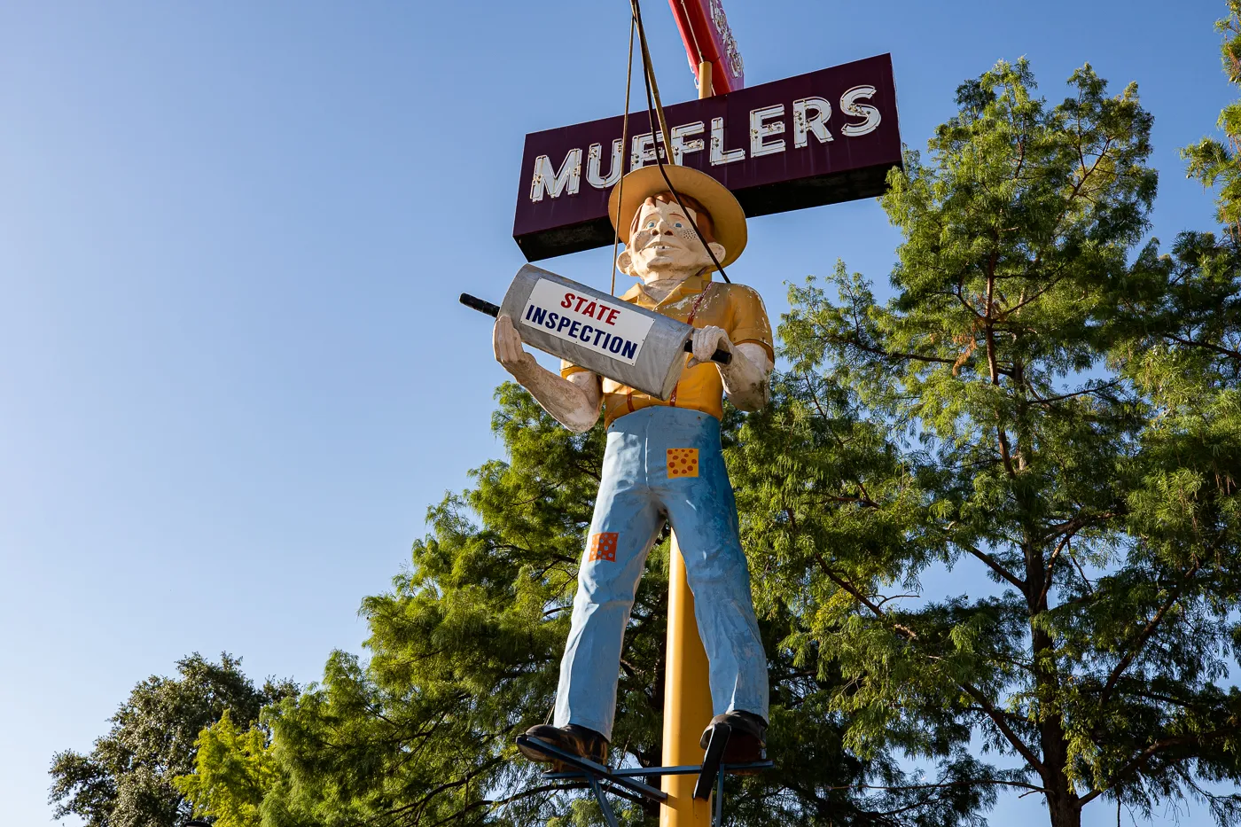 Happy Halfwit Muffler Man in Dallas, Texas