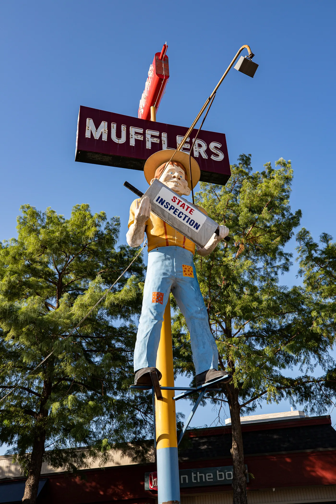 Happy Halfwit Muffler Man in Dallas, Texas