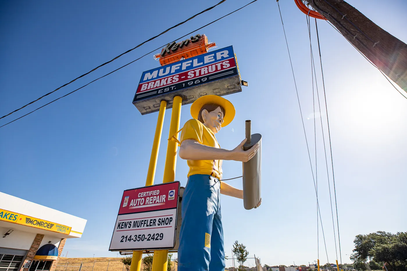 Happy Halfwit Muffler Man in Dallas, Texas