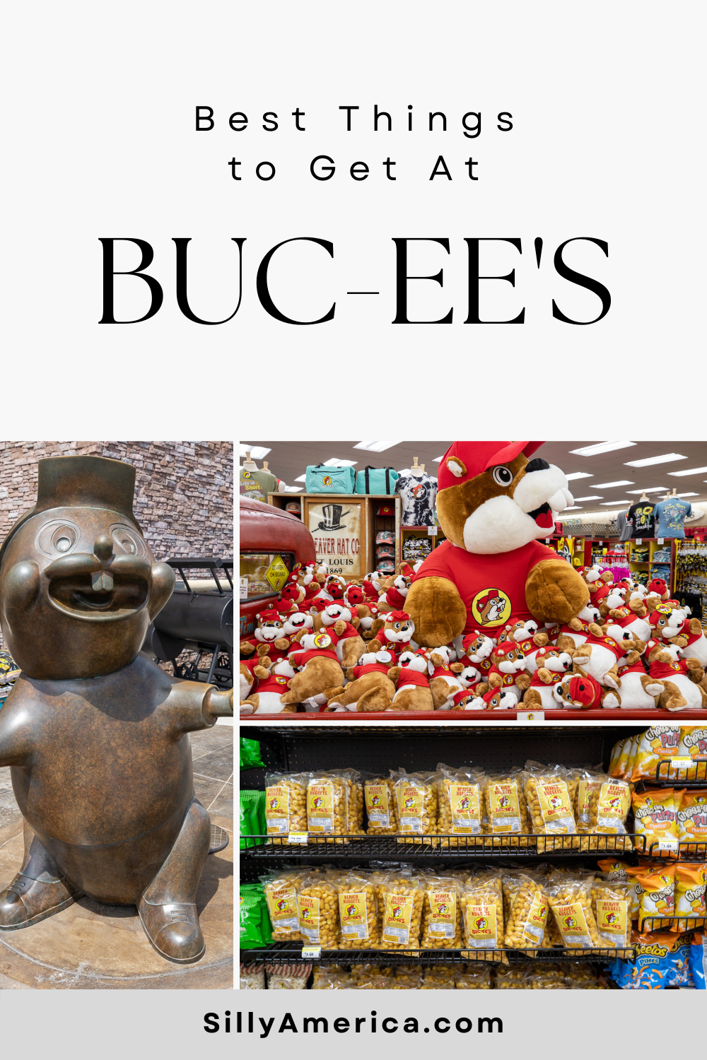 Buc-ee's is a popular travel center chain that is lures travelers in with an impressive fleet of fueling stations, a massive convenience store, and some of the cleanest bathrooms you'll find on the road. I asked my Instagram followers what to get at Buc-ee's. And they had opinions. Lots of opinions. Here is a list of the best things to get at Buc-ee's, as suggested by my Instagram followers. #Texas #RoadTrip #RoadTripStop #Bucees #Travel #TexasRoadTrip