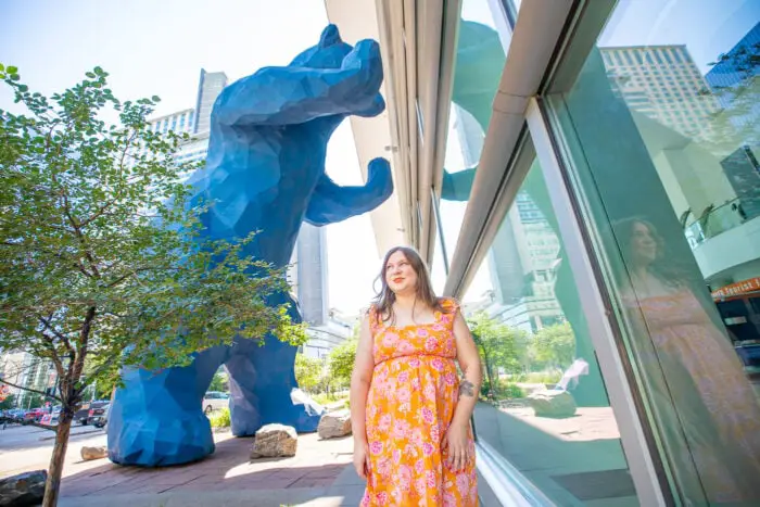 Big Blue Bear in Denver, Colorado (I See What You Mean) Denver Roadside Attraction