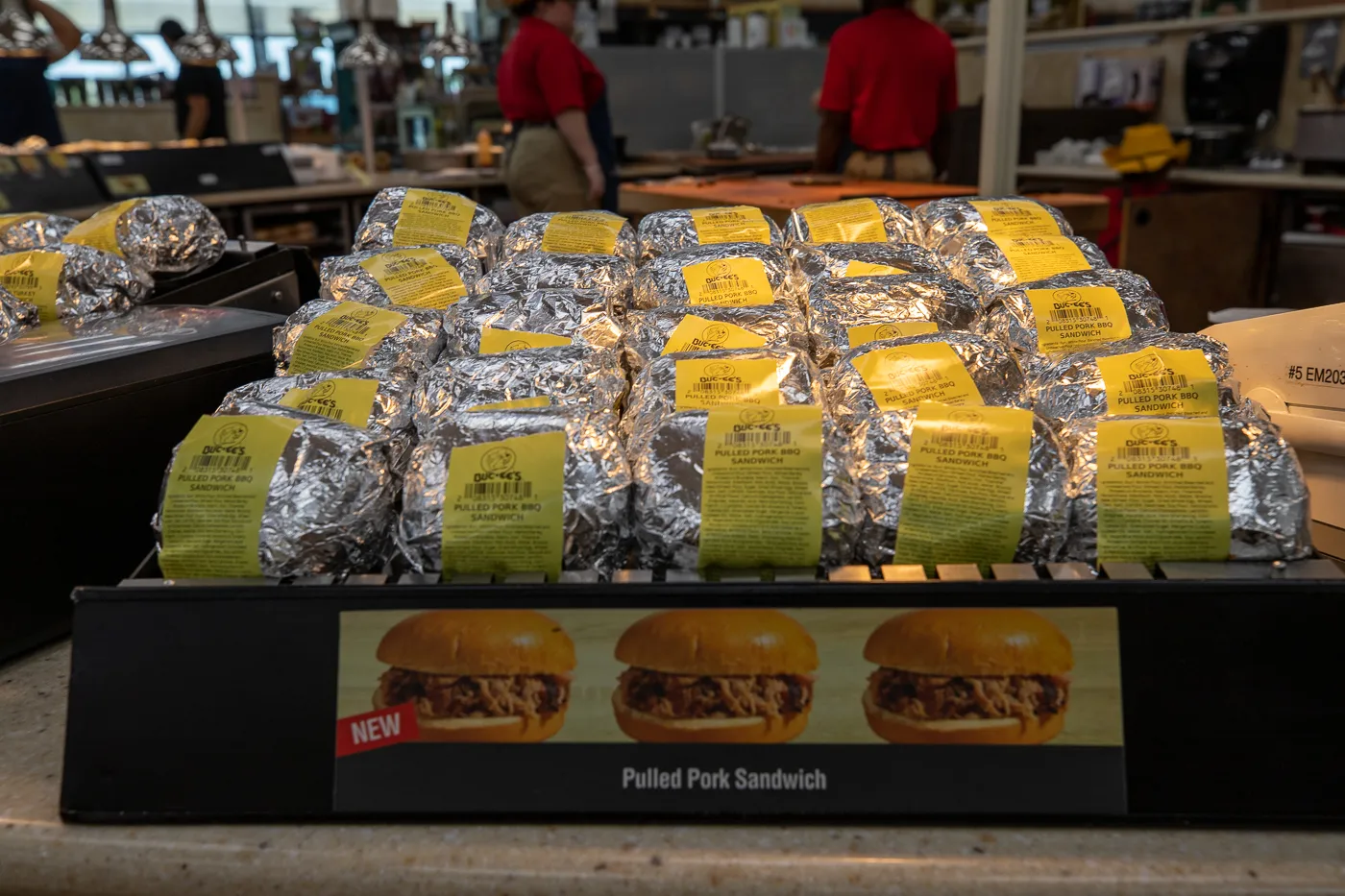 Pulled Pork Sandwiches - Buc-ee's in Denton, Texas