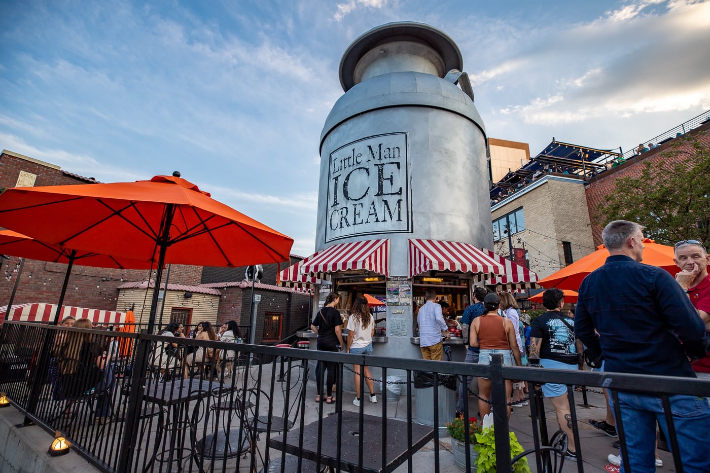 Little Man Ice Cream - Giant Milk Can Ice Cream Shop in Denver, Colorado roadside attraction