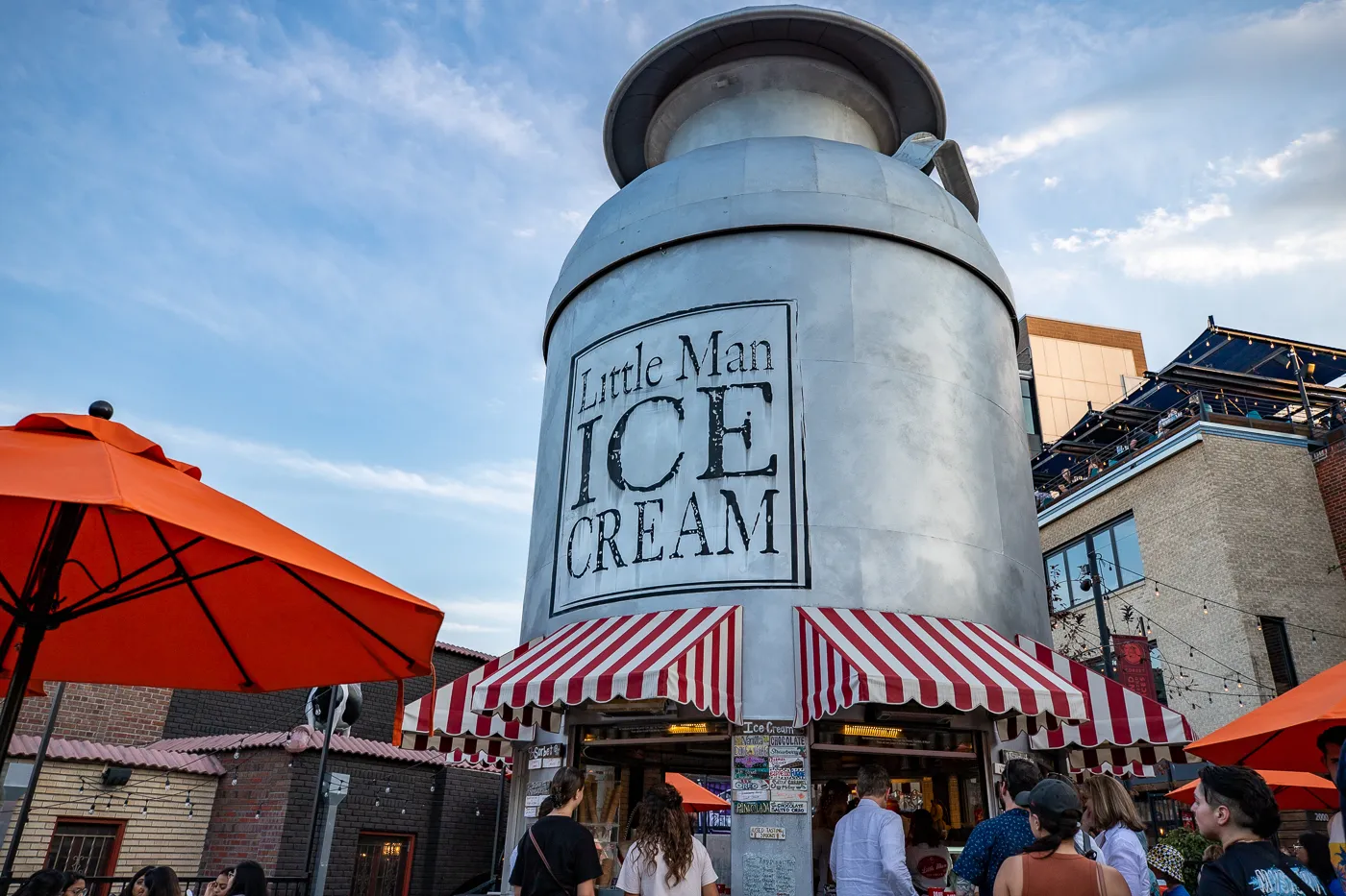 Little Man Ice Cream - Giant Milk Can Ice Cream Shop in Denver, Colorado roadside attraction