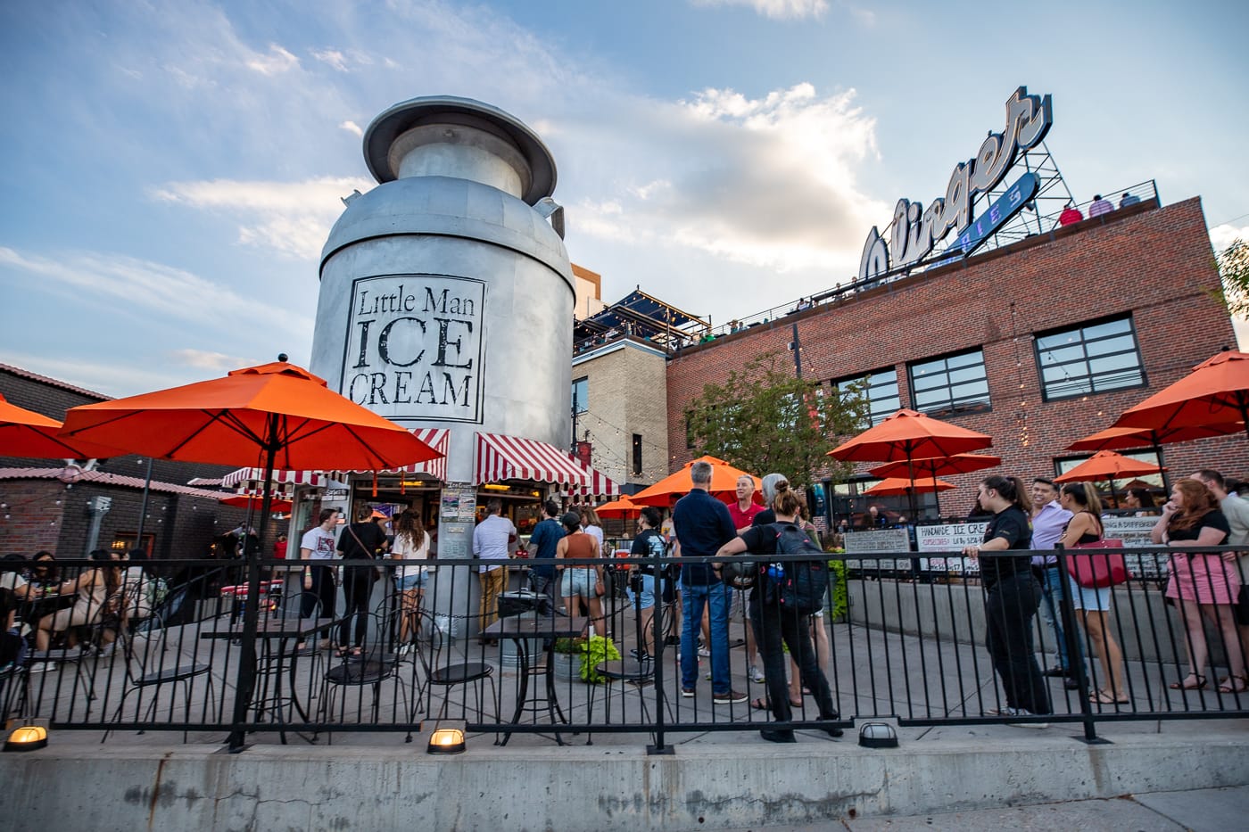 Little Man Ice Cream - Giant Milk Can Ice Cream Shop in Denver, Colorado roadside attraction