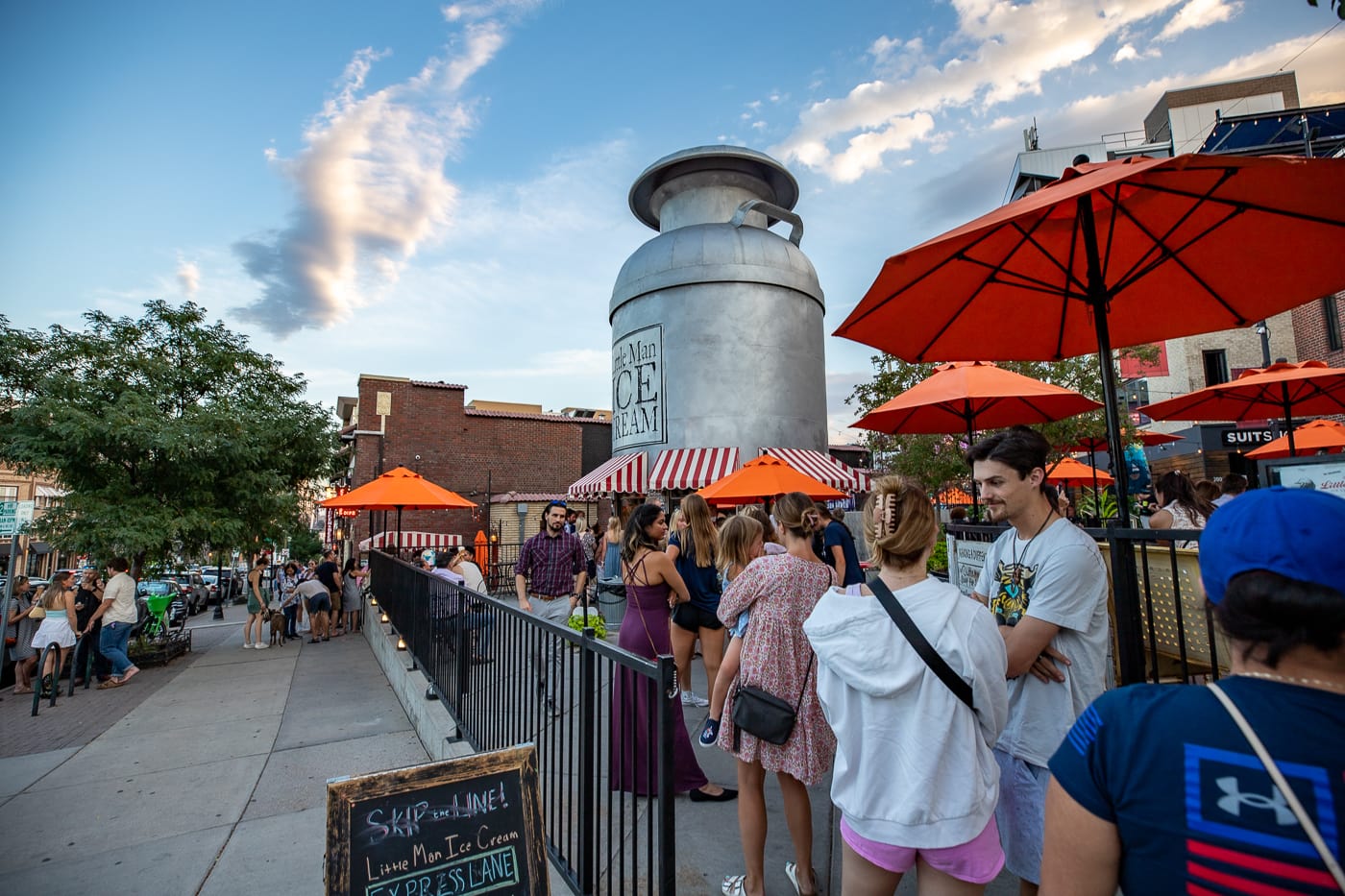 Little Man Ice Cream - Giant Milk Can Ice Cream Shop in Denver, Colorado roadside attraction