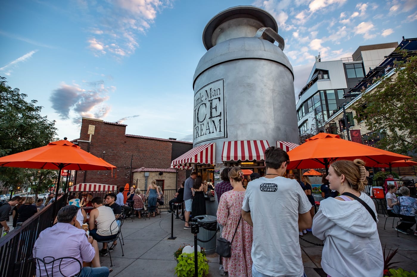 Little Man Ice Cream - Giant Milk Can Ice Cream Shop in Denver, Colorado roadside attraction