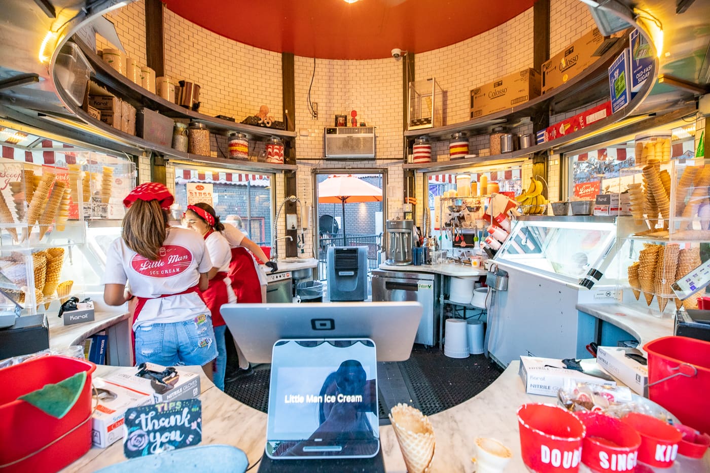 Little Man Ice Cream - Giant Milk Can Ice Cream Shop in Denver, Colorado roadside attraction