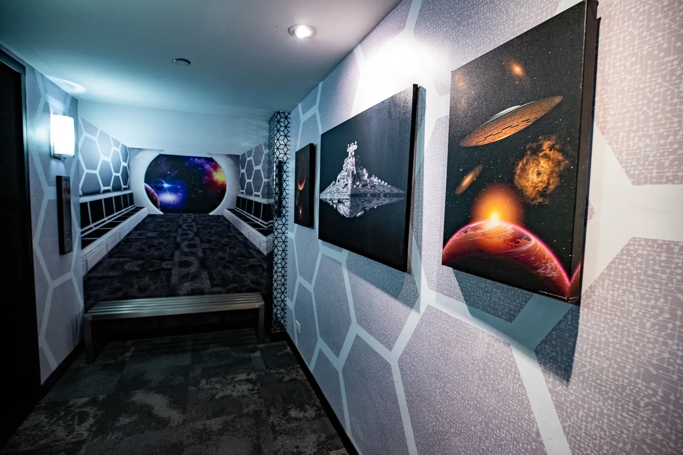Sci Fi floor of The Curtis Hotel - a Themed Hotel in Denver, Colorado