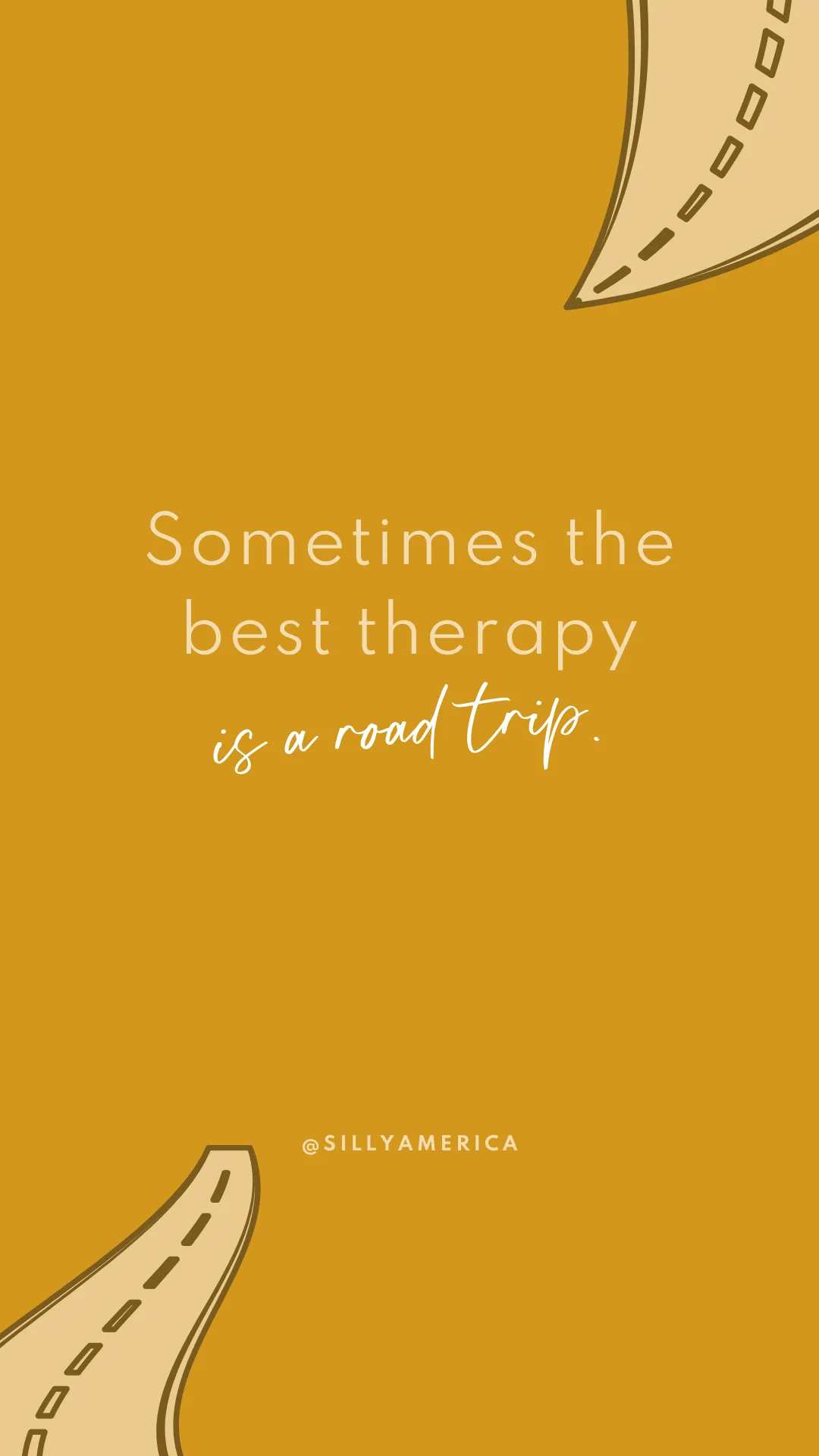 Sometimes the best therapy is a road trip. - Road Trip Captions for Instagram