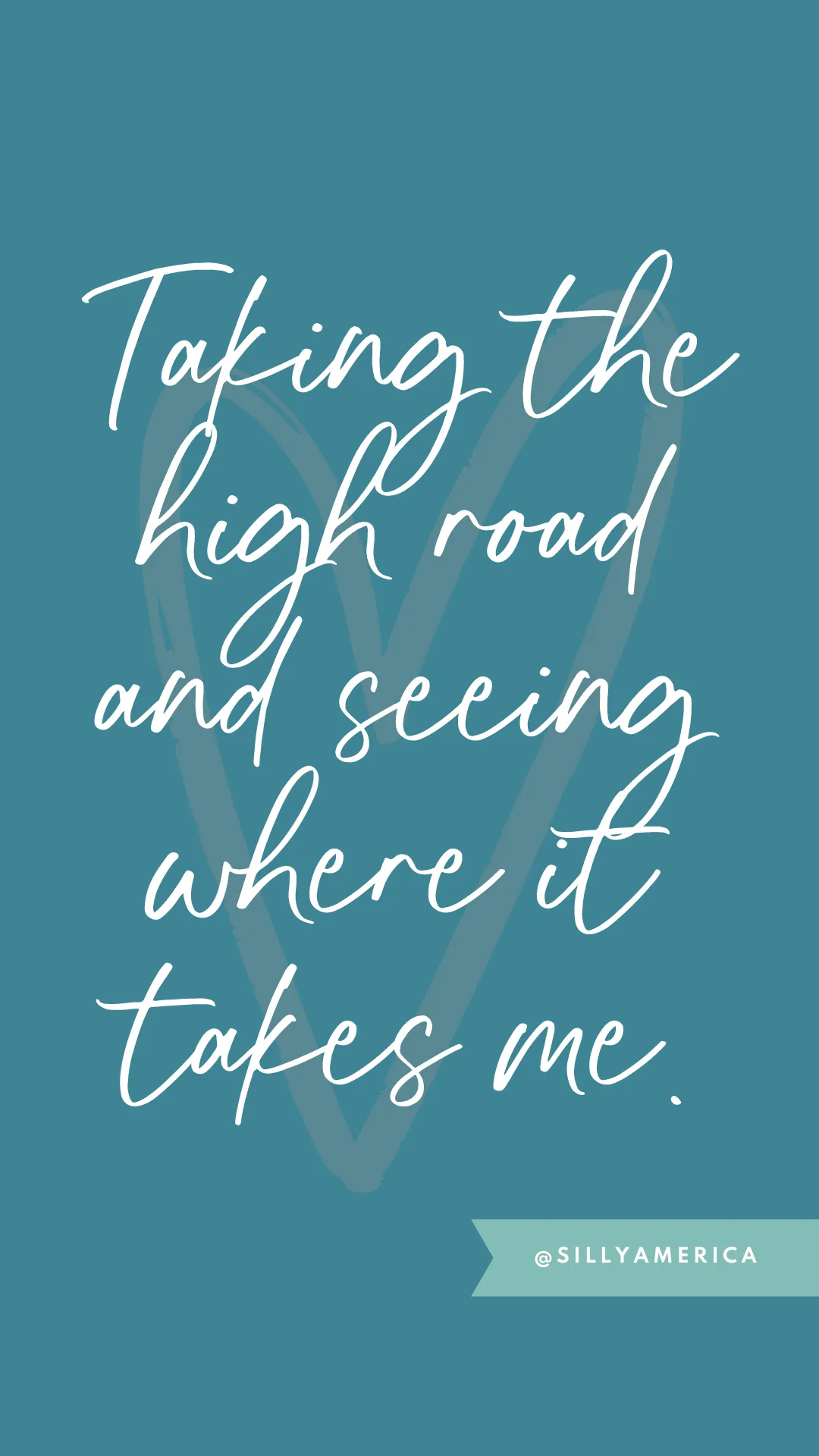 Taking the high road and seeing where it takes me. - Road Trip Captions for Instagram