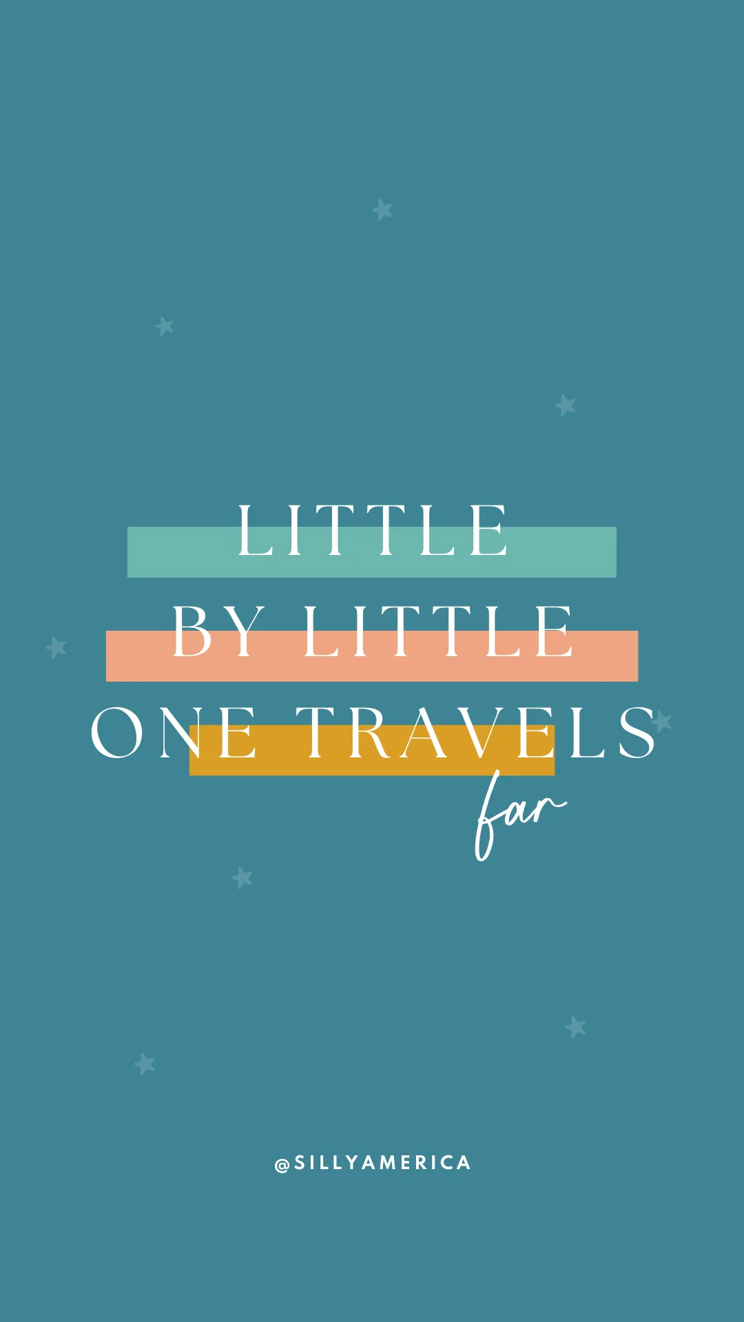 Little by little, one travels far. - Road Trip Captions for Instagram