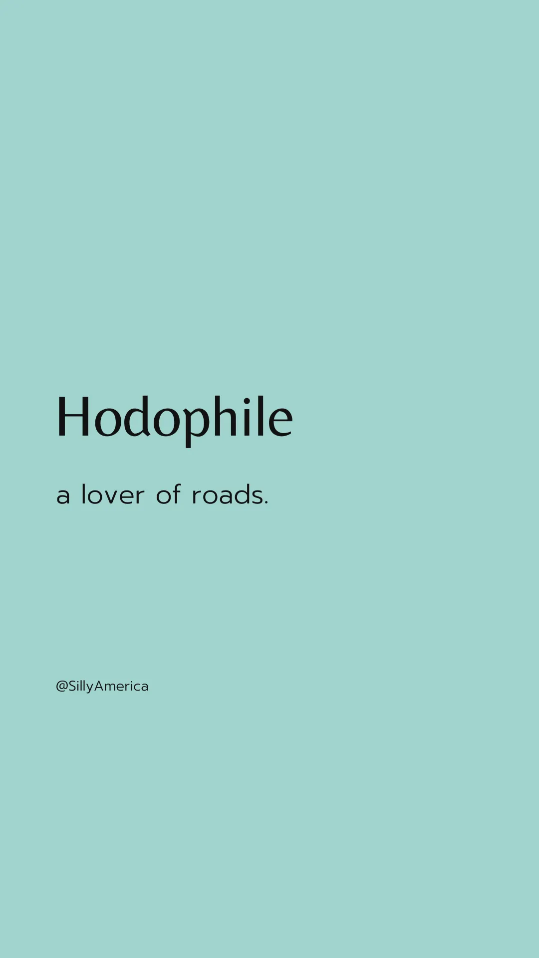 Hodophile: a lover of roads. - Road Trip Captions for Instagram