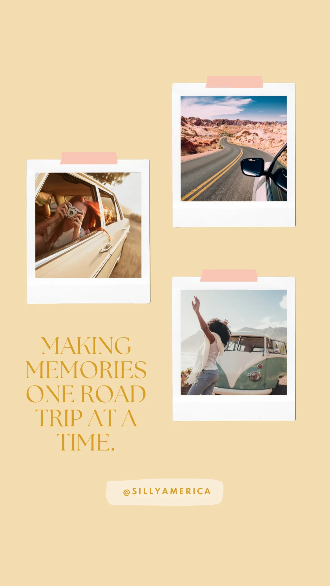Making memories one road trip at a time. - Road Trip Captions for Instagram