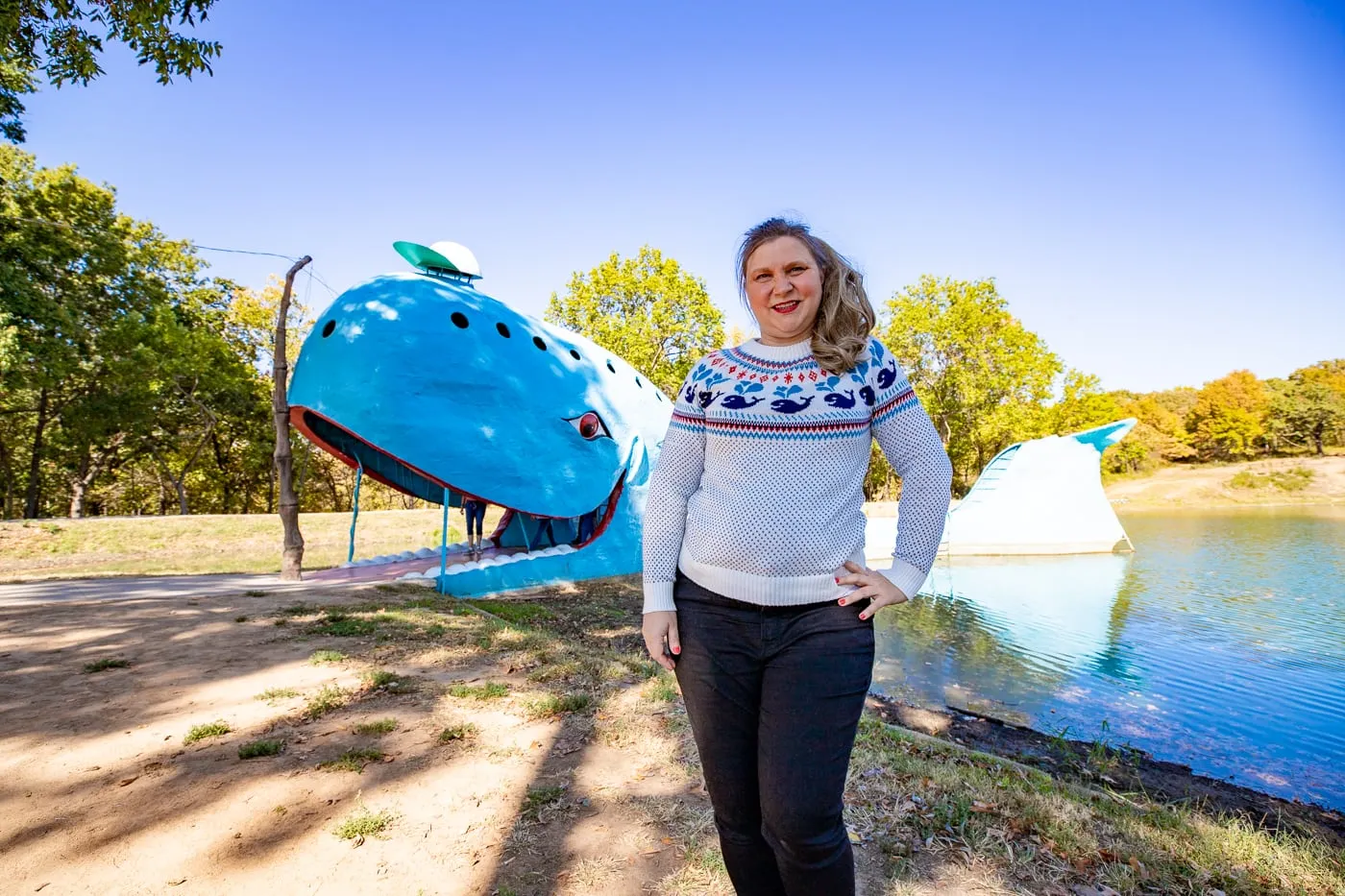 National Road Trip Day - How to Celebrate this National Day! - Blue Whale of Catoosa in Oklahoma