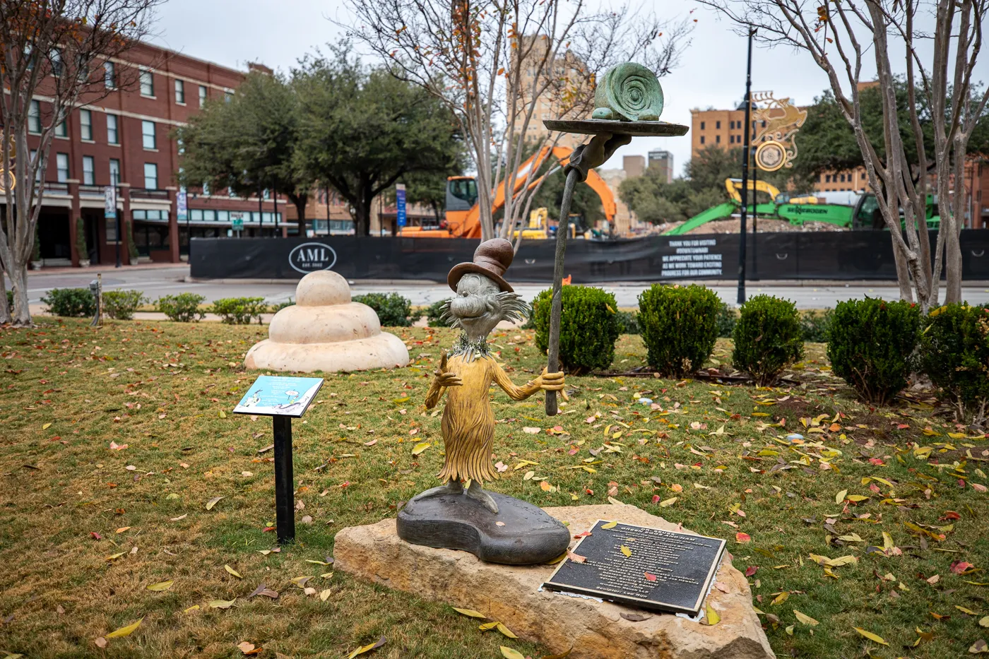 Green Eggs and Ham statue at Dr. Seuss Park in Abilene, Texas (Everman Park)
