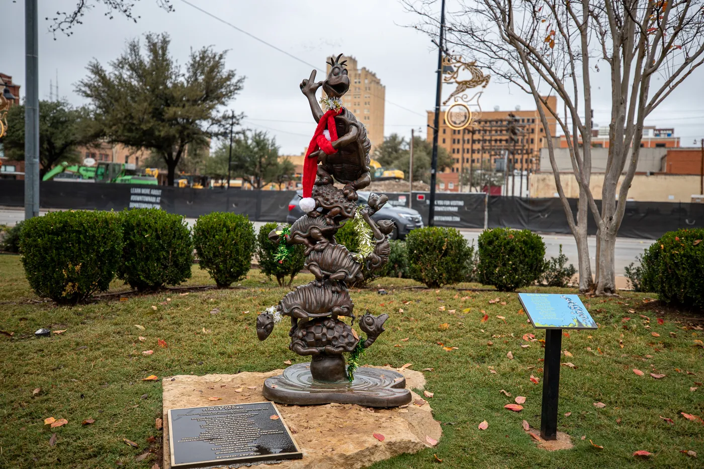 Yertle the Turtle statue at Dr. Seuss Park in Abilene, Texas (Everman Park)