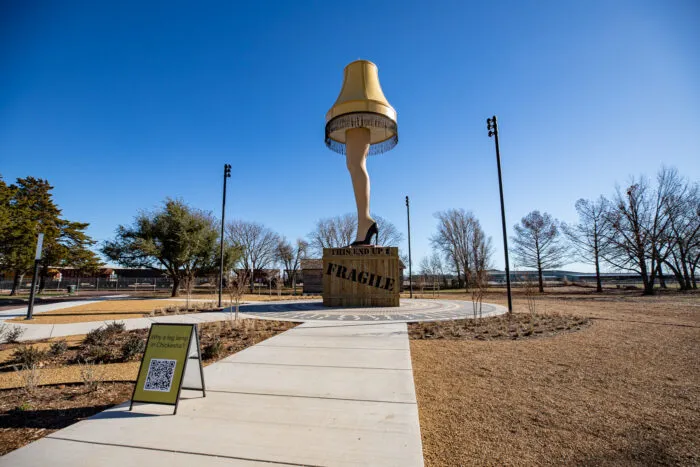 Giant Leg Lamp in Chickasha, Oklahoma (A Christmas Story)