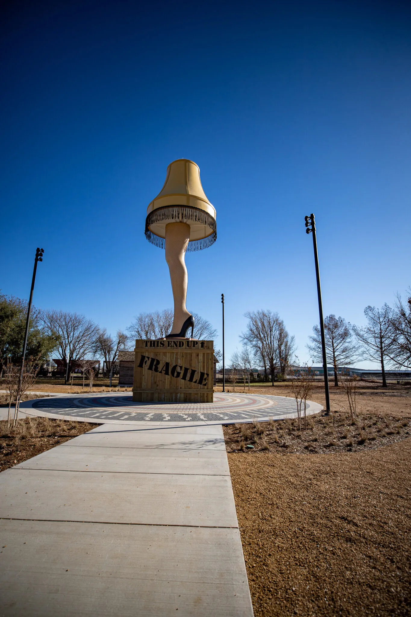 Giant Leg Lamp in Chickasha, Oklahoma (A Christmas Story)