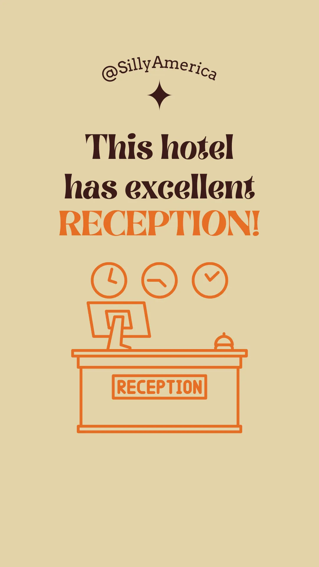16 Funny Hotel Puns for Social Media - This hotel has excellent RECEPTION!