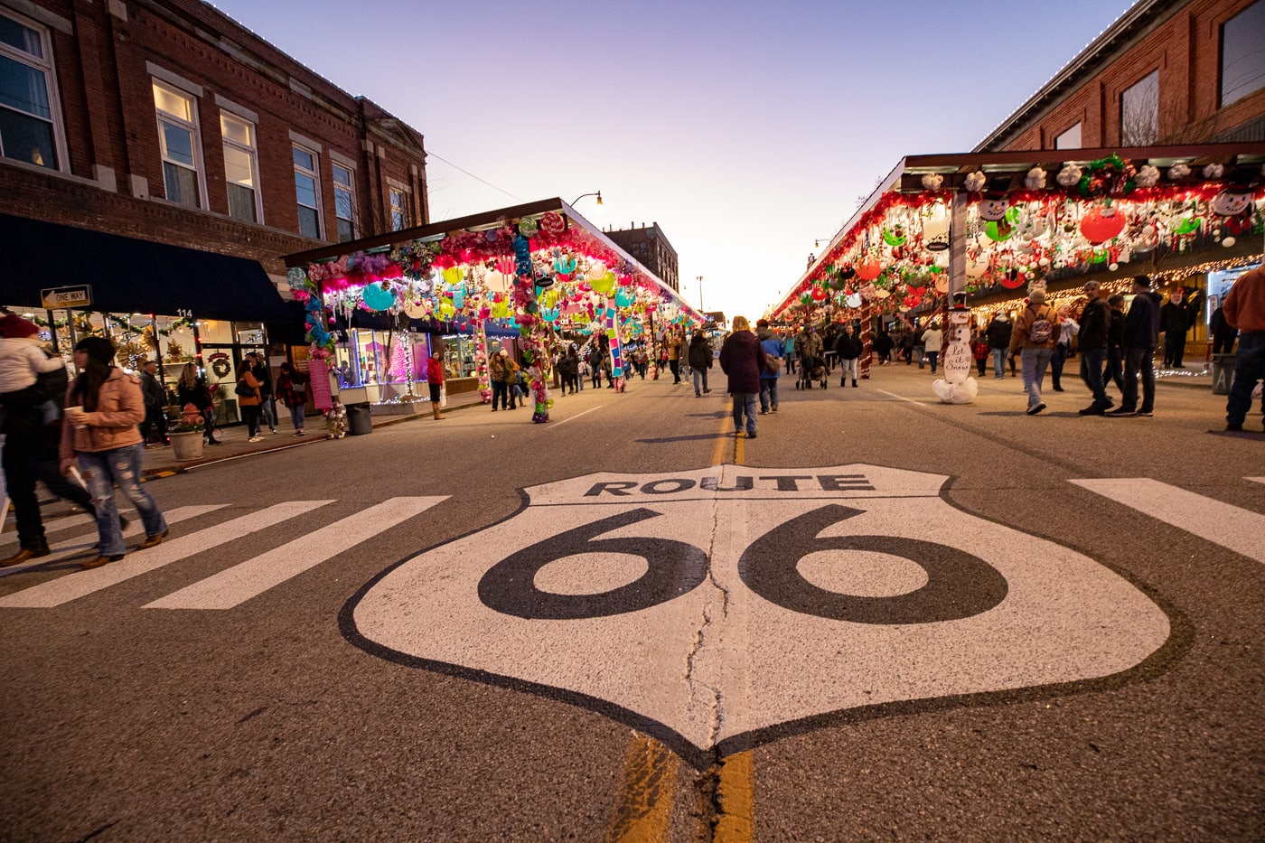 Route 66 Christmas Chute in Sapulpa, Oklahoma