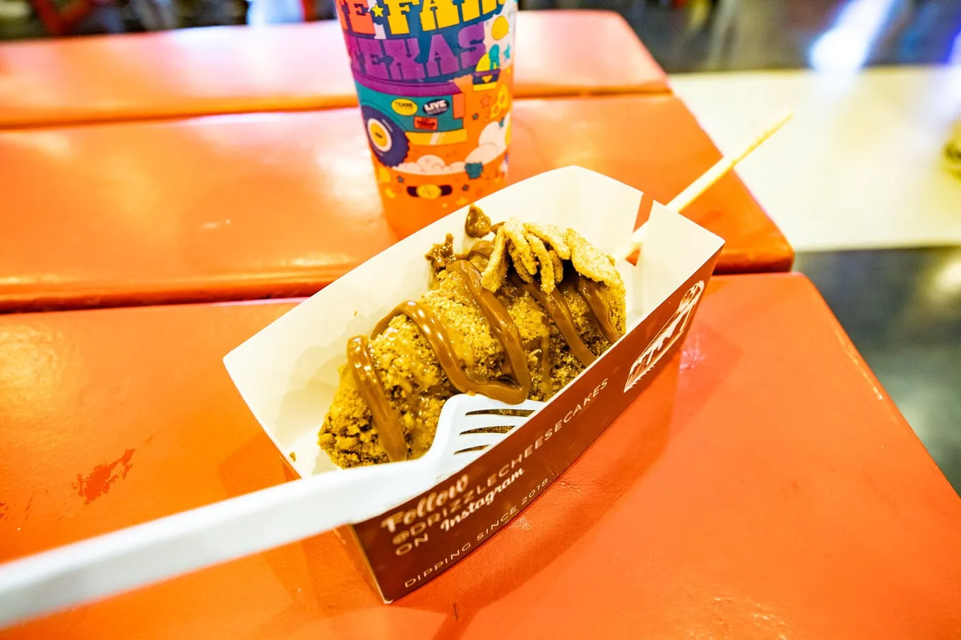 Churro Crumble Cheesecake at The State Fair of Texas