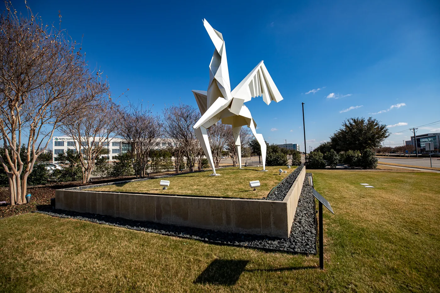 Origami Pegasus in Irving, Texas (Hero's Horse)