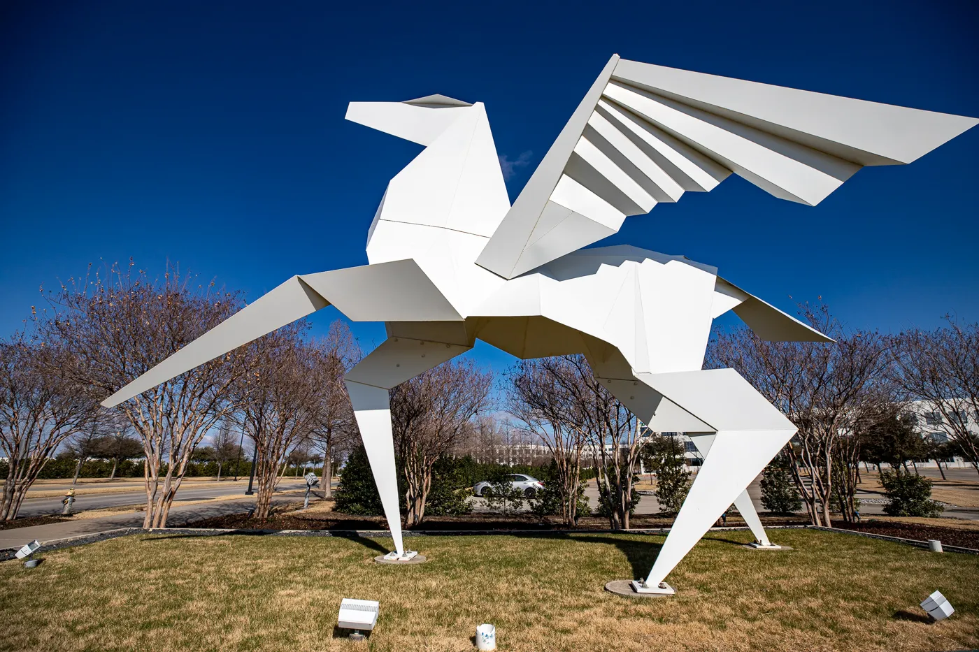 Origami Pegasus in Irving, Texas (Hero's Horse)