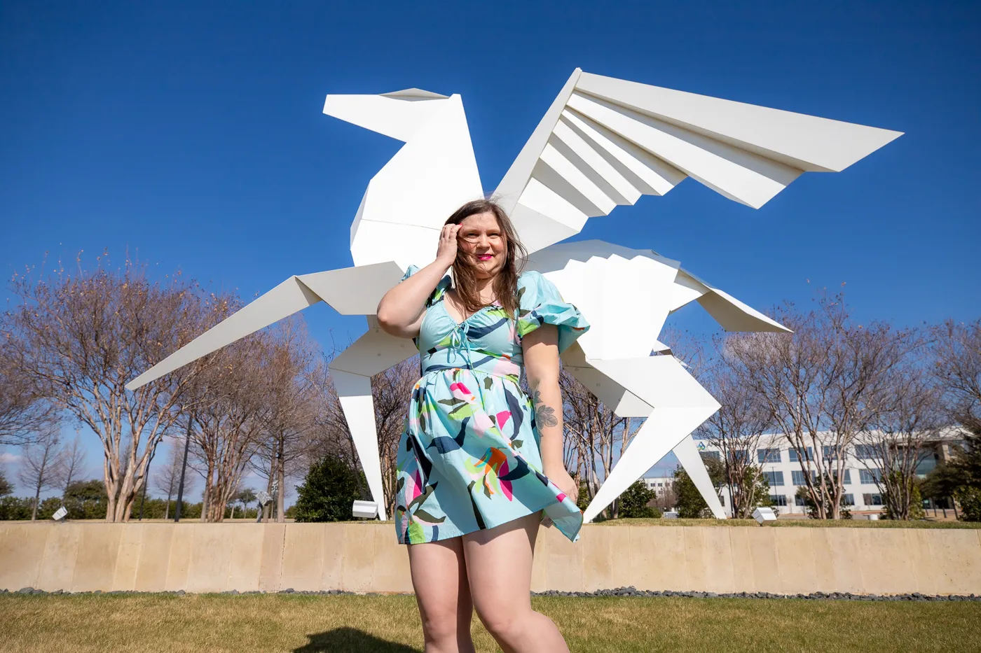 Origami Pegasus in Irving, Texas (Hero's Horse)