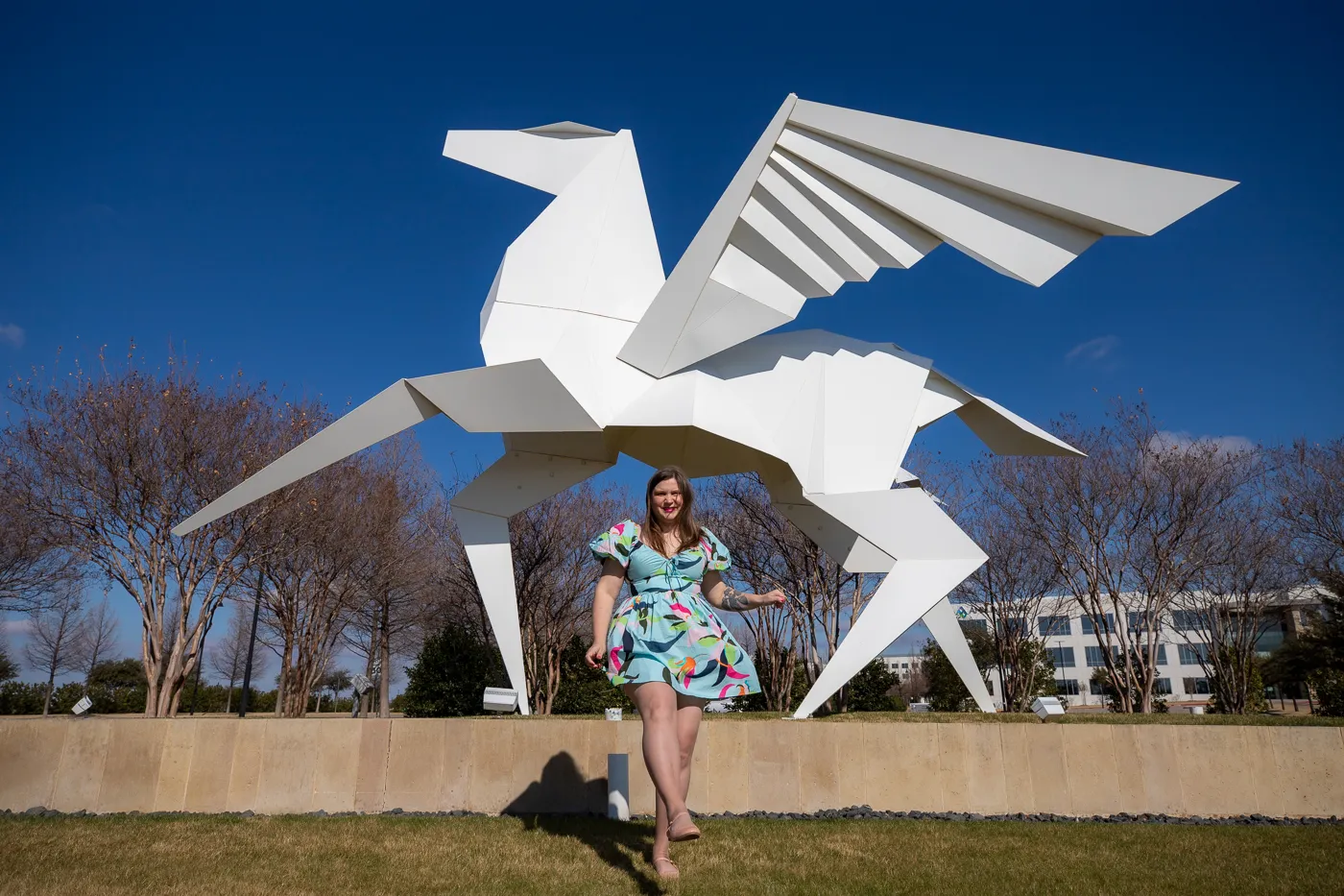 Origami Pegasus in Irving, Texas (Hero's Horse)