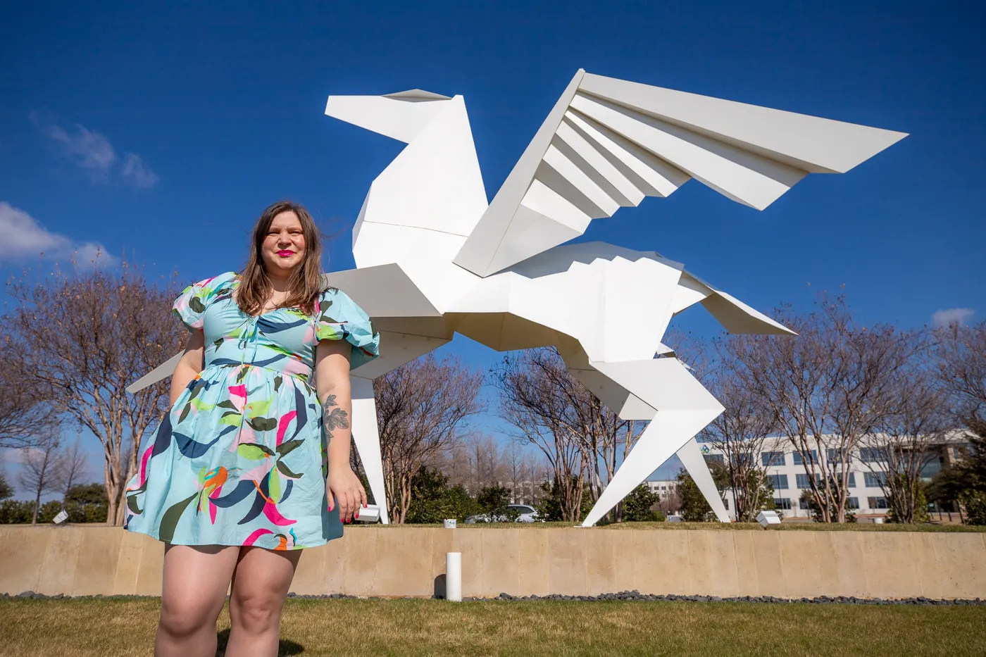 Origami Pegasus in Irving, Texas (Hero's Horse)