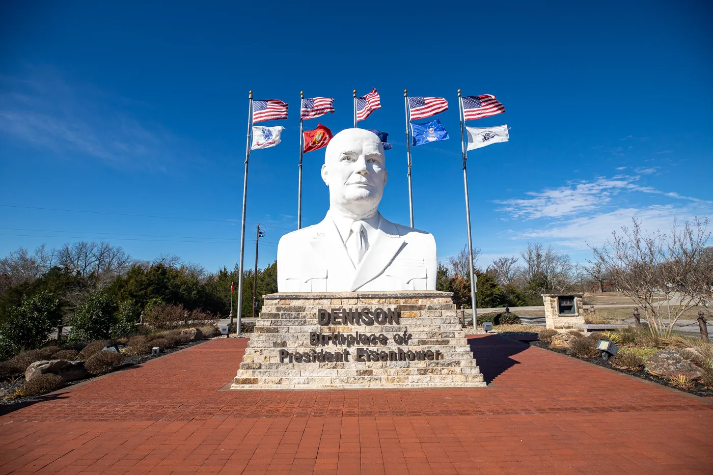Eisenhower Veterans Monument in Denison, Texas (Giant Head)
