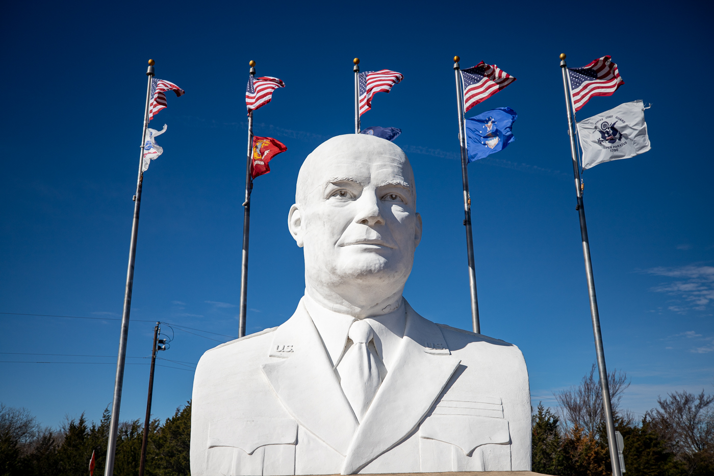 Eisenhower Veterans Monument in Denison, Texas (Giant Head)