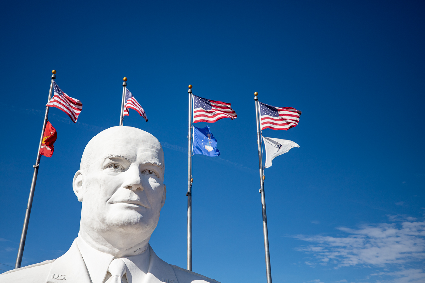 Eisenhower Veterans Monument in Denison, Texas (Giant Head)