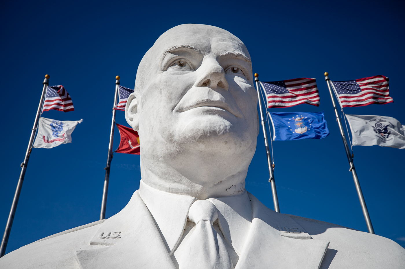 Eisenhower Veterans Monument in Denison, Texas (Giant Head)